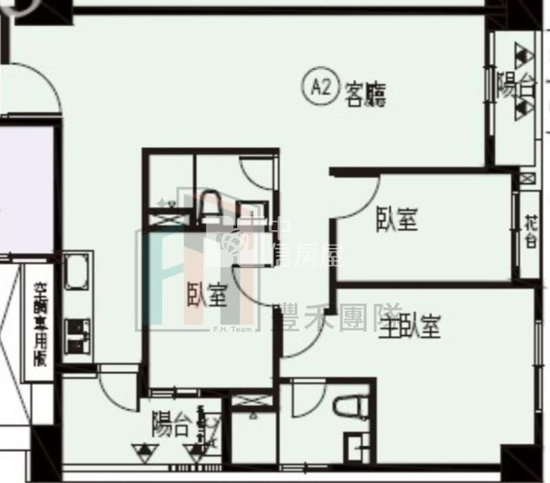 【豐禾】航空城景觀三房車房屋室內格局與周邊環境