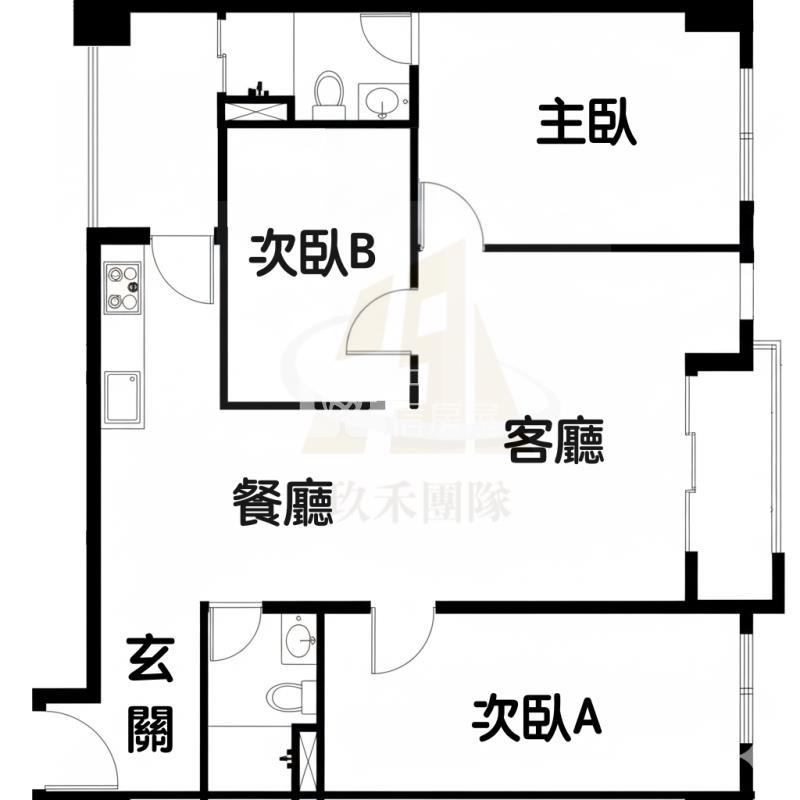 【玖禾】【專】大園客運輕屋齡裝潢大三房車房屋室內格局與周邊環境