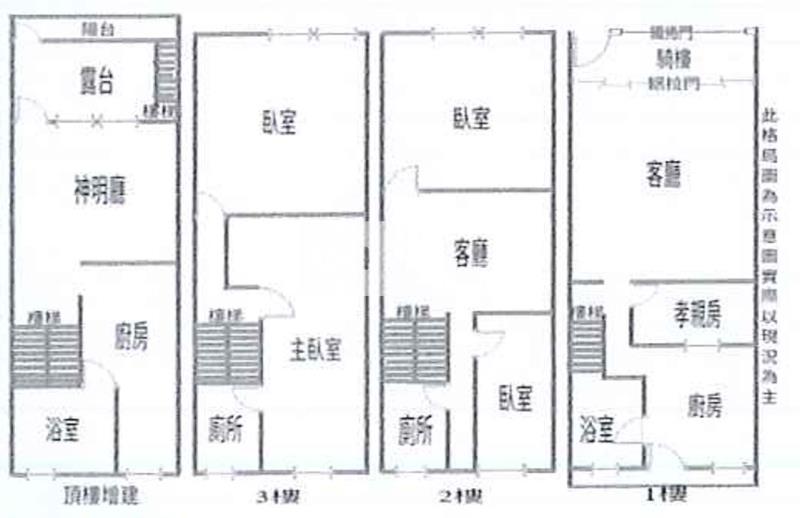 E001 大湳水樂園學區透天房屋室內格局與周邊環境