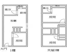 摩力3房車位4樓房屋室內格局與周邊環境