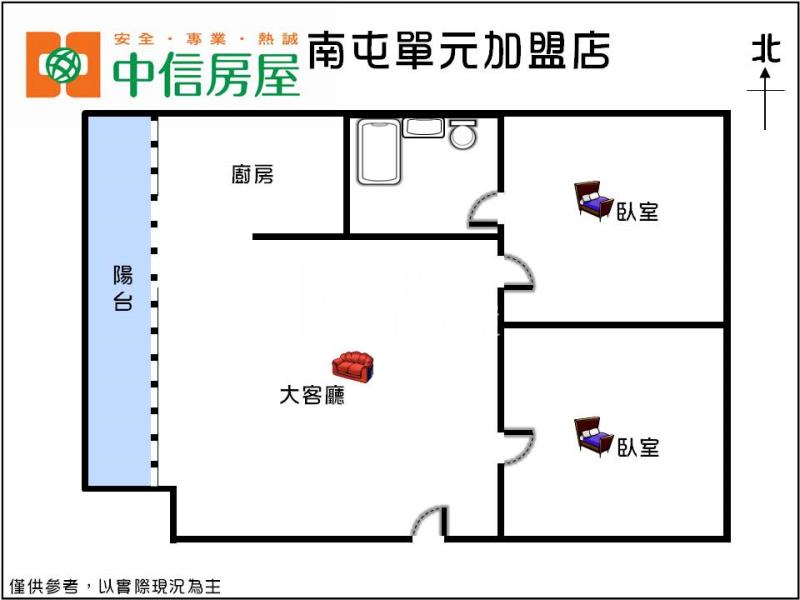 南屯捷運站低總價2房房屋室內格局與周邊環境