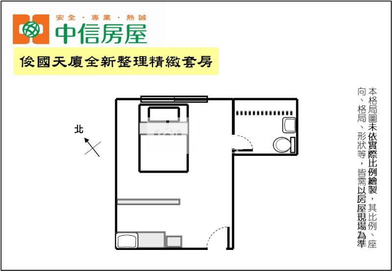 俊國天廈全新整理精緻套房房屋室內格局與周邊環境
