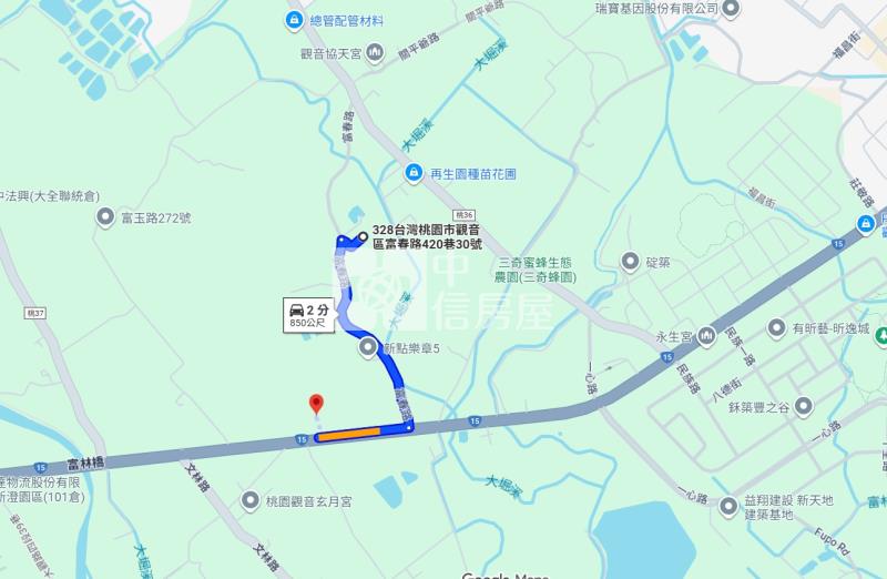 草漯富林正6房大透天房屋室內格局與周邊環境