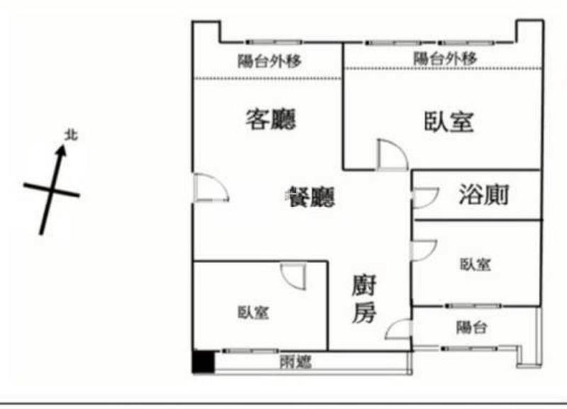捷運A21法國之星三房車(中信卓越團隊)房屋室內格局與周邊環境