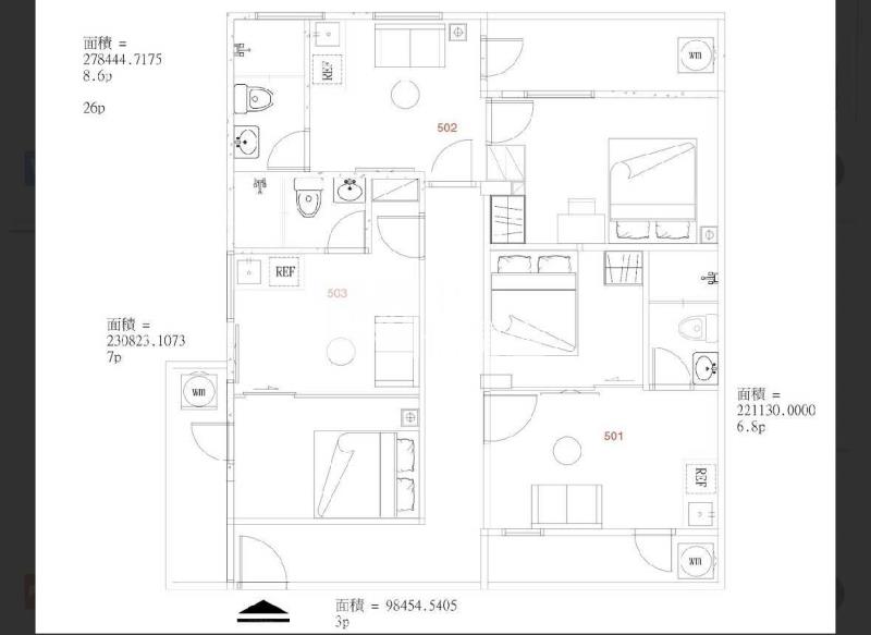 桃園高投報陽台3套房房屋室內格局與周邊環境