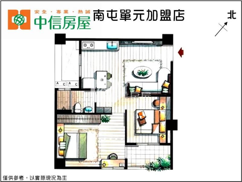 公館全新未住兩房附平車房屋室內格局與周邊環境