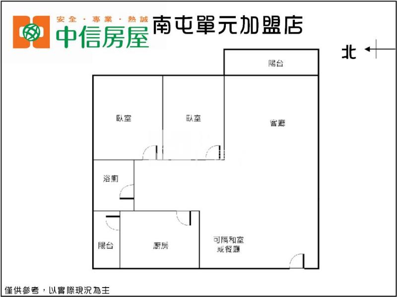 南屯捷運大2房(3年屋帝王戶)房屋室內格局與周邊環境