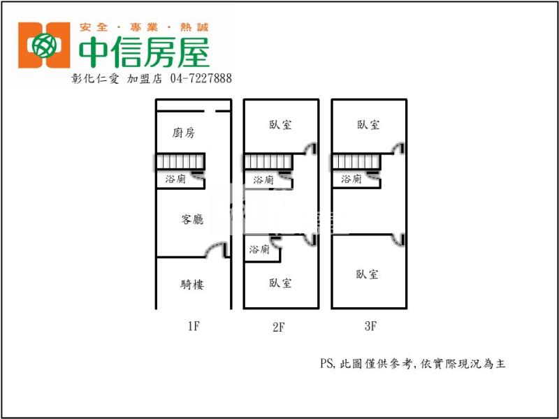 彰水路優質透天房屋室內格局與周邊環境