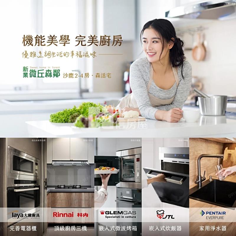 新業微丘森鄰房屋室內格局與周邊環境