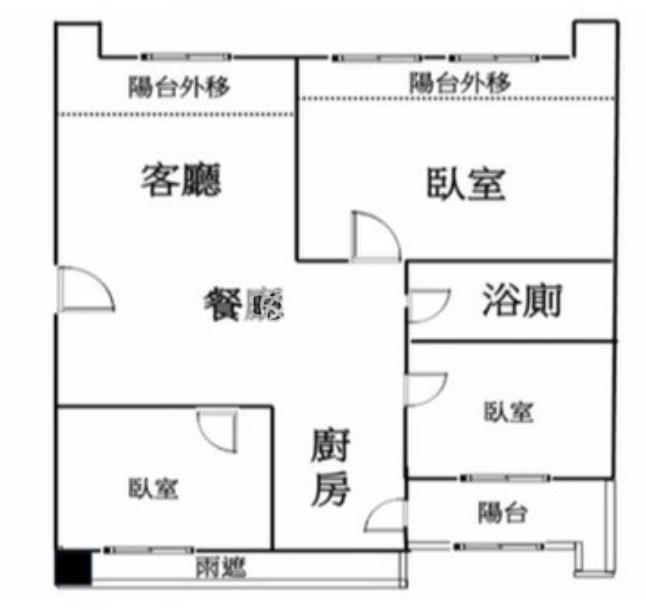 A21捷運法國之星～三房車房屋室內格局與周邊環境