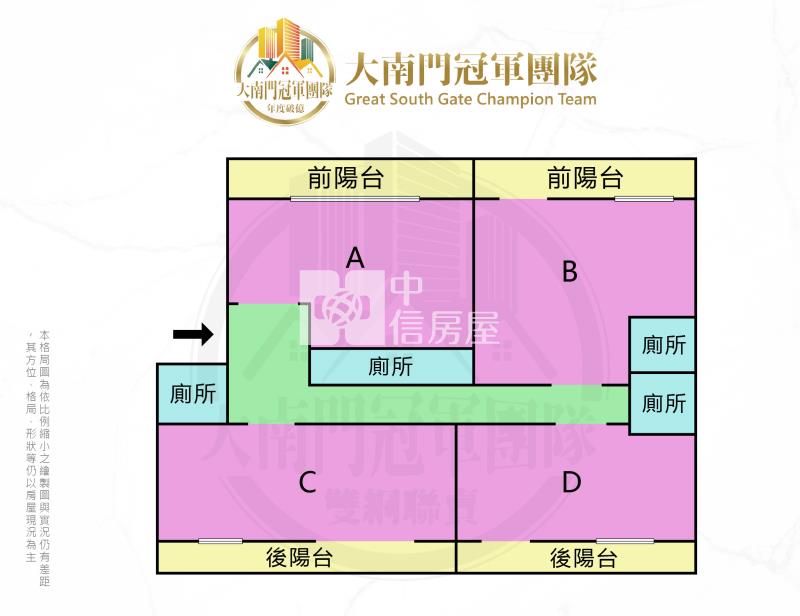 中壢高投報精品美裝收租極品房屋室內格局與周邊環境