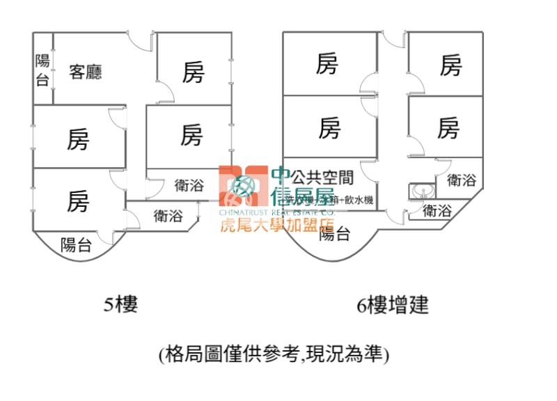 虎科大五樓贈頂健身公寓房屋室內格局與周邊環境