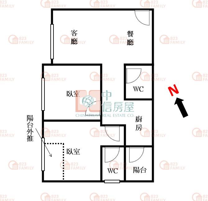 清美居超值二房二衛(專)房屋室內格局與周邊環境