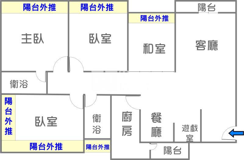 文化中心~四維國小雙平車華廈房屋室內格局與周邊環境