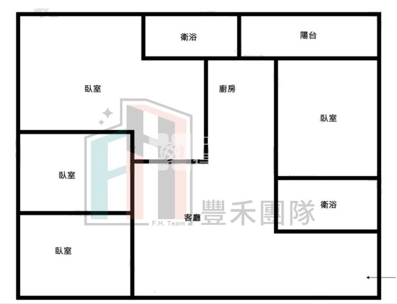 【豐禾】平鎮南勢幸福公園3+1房車房屋室內格局與周邊環境