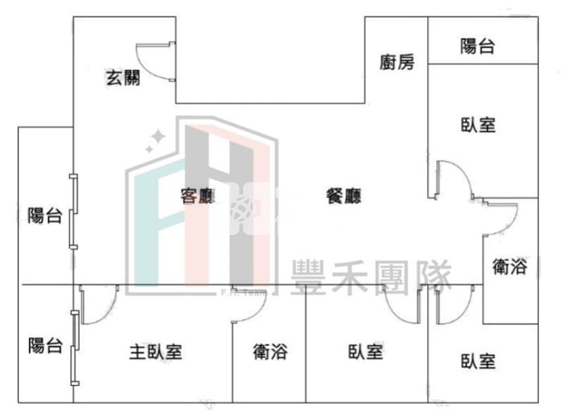 【豐禾】中原商圈美裝潢智能四房車房屋室內格局與周邊環境