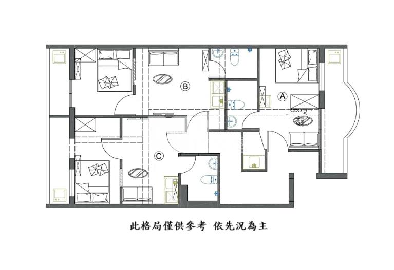 【神馬】內壢車站收租金雞3套房房屋室內格局與周邊環境