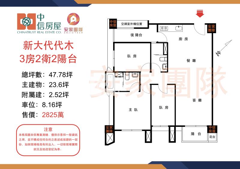 【安家】青埔A18-代代木高樓層3房車房屋室內格局與周邊環境