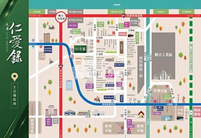 【神馬】觀音【大清仁愛錄】2+1房平面車位房屋室內格局與周邊環境