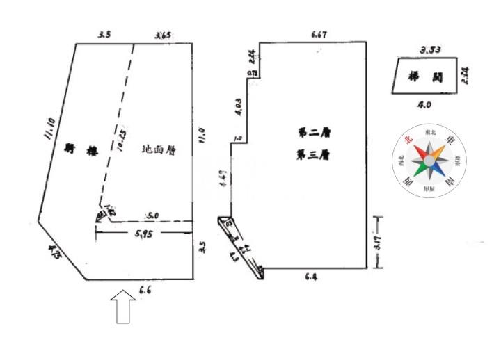 田中國小旁15米大面寬角間透店房屋室內格局與周邊環境