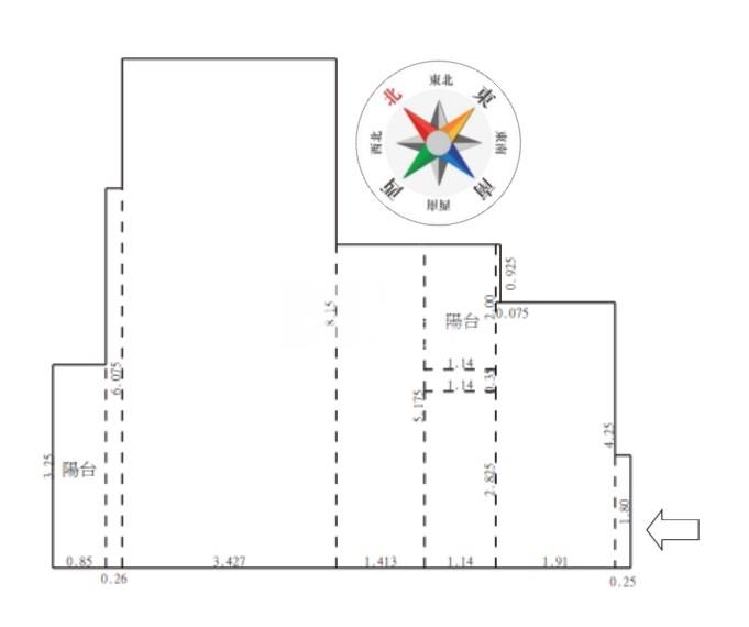 昌祐閱灣兩房溪景戶房屋室內格局與周邊環境