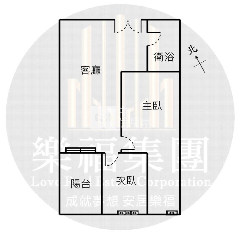 近三井幸福成高樓層兩房平車房屋室內格局與周邊環境