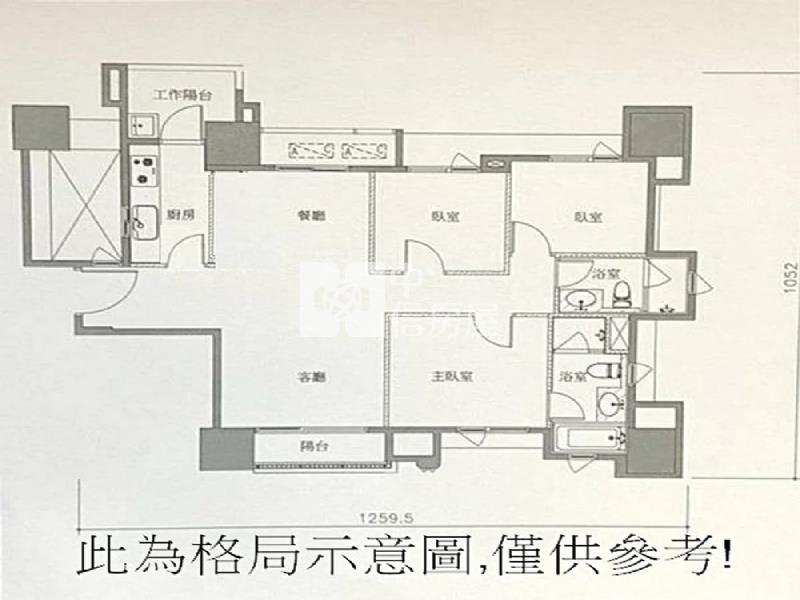 極至惠友河岸景觀三房房屋室內格局與周邊環境