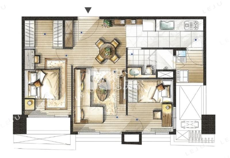 【玖禾】【專】青埔竹風青田高質感生活2房車房屋室內格局與周邊環境