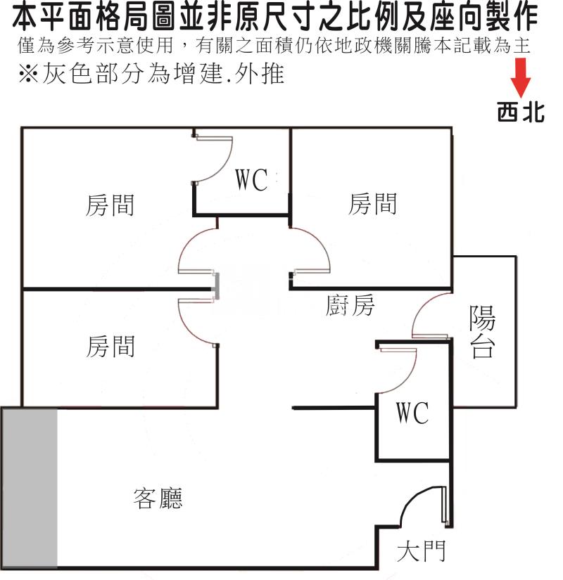 歸仁立體幸福3房平車寓房屋室內格局與周邊環境