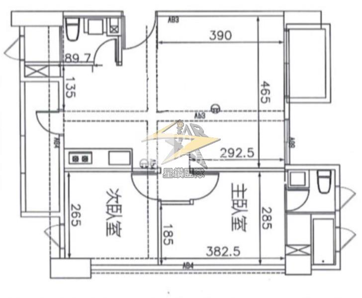 【星鑽】(專任)草漯大和ONE三改二雙衛浴大2房車房屋室內格局與周邊環境