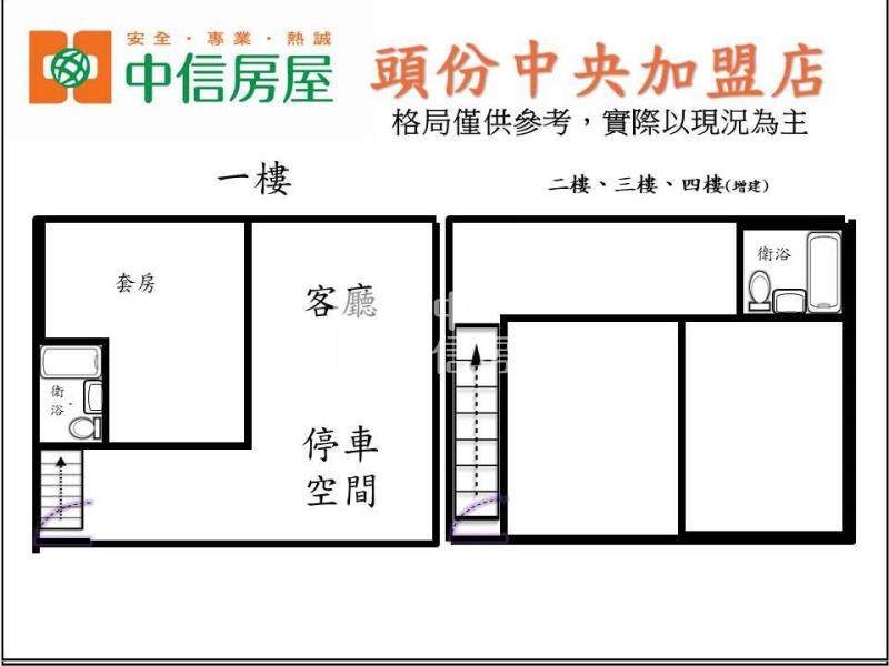 竹南勤富三層透天房屋室內格局與周邊環境