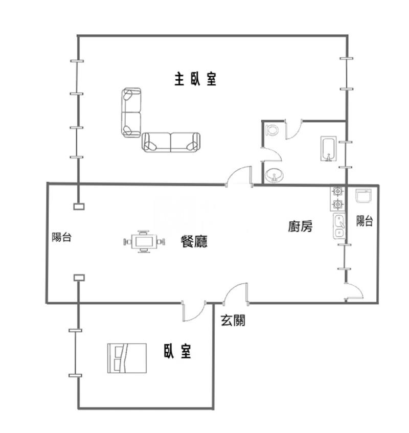 【神馬】(專約)內壢後站大坪數電梯大2房房屋室內格局與周邊環境