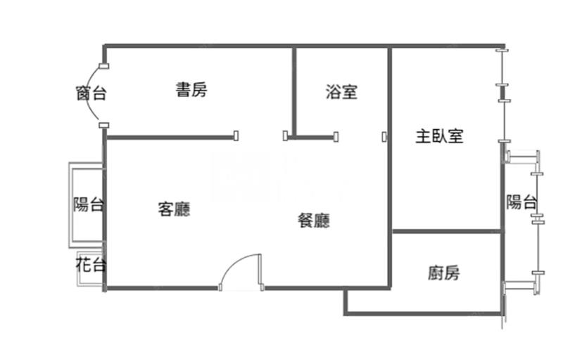 中山芳鄰3改2房精美華廈房屋室內格局與周邊環境