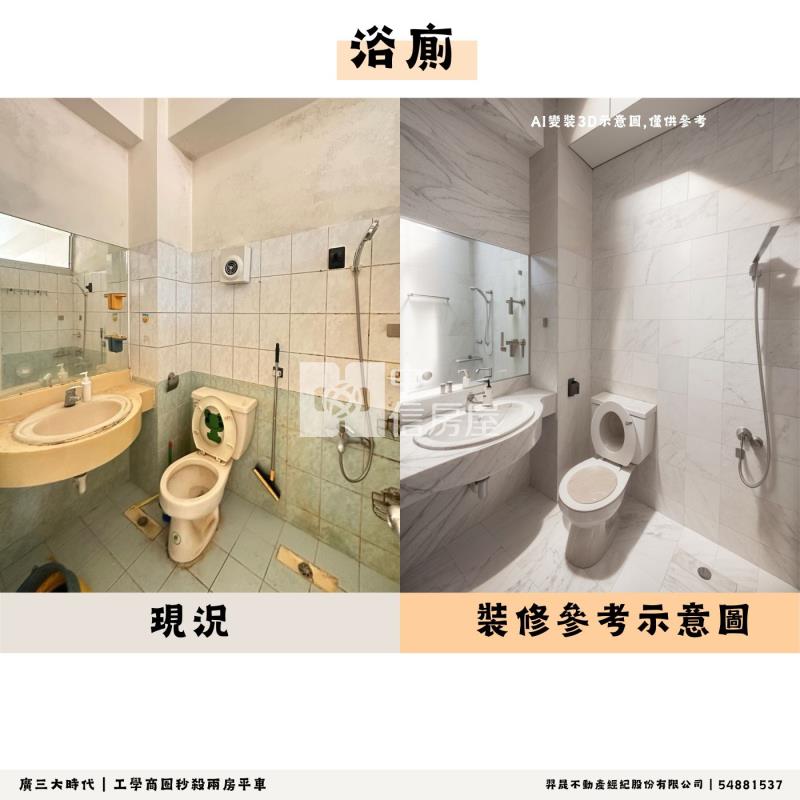 工學商圈秒殺兩房平車房屋室內格局與周邊環境