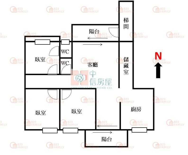 東山商圈三房平車美廈房屋室內格局與周邊環境