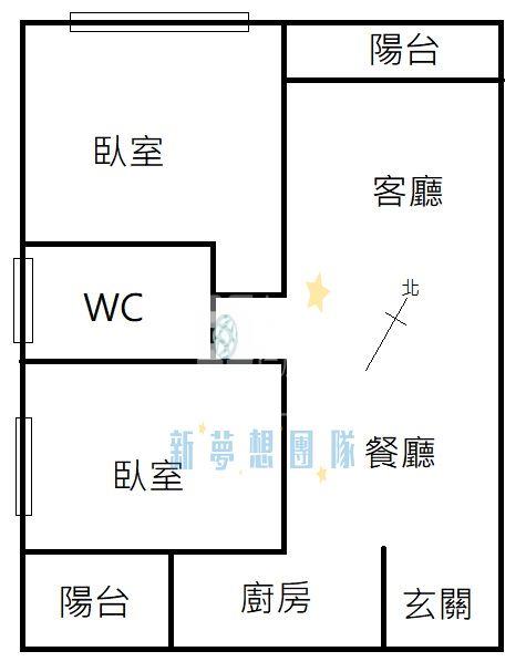 【新夢想】楊明國中景觀雅緻二房車房屋室內格局與周邊環境