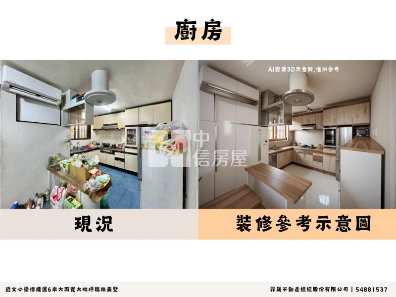 近文心崇德捷運6米大面寬大地坪臨路美墅房屋室內格局與周邊環境