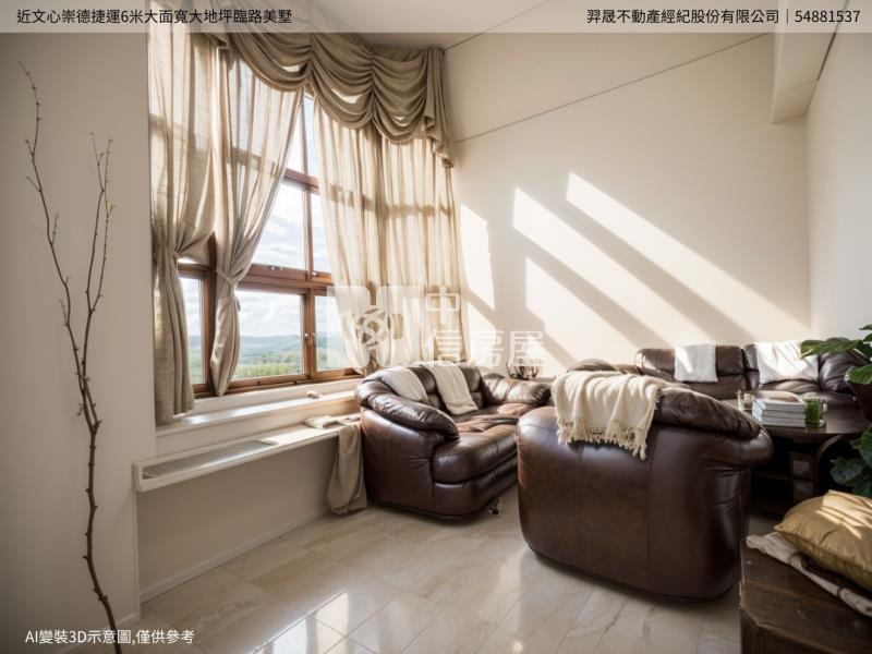 近文心崇德捷運6米大面寬大地坪臨路美墅房屋室內格局與周邊環境