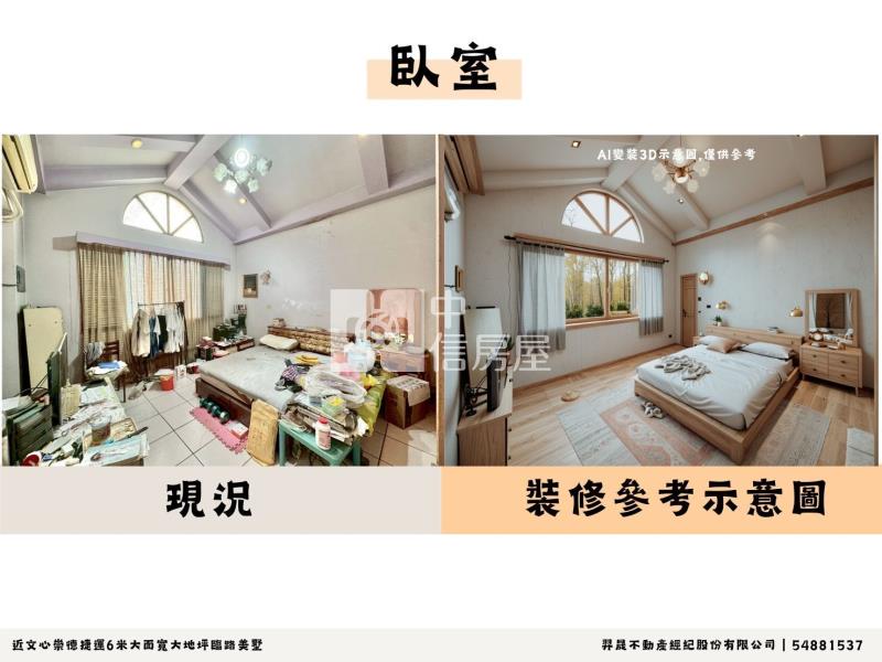 近文心崇德捷運6米大面寬大地坪臨路美墅房屋室內格局與周邊環境