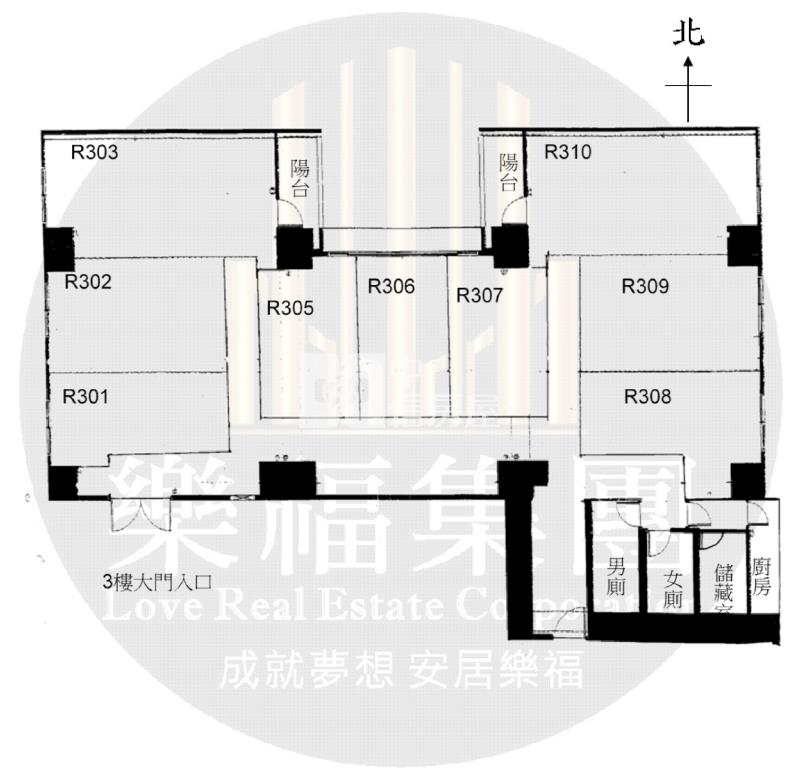 文心經典市政府捷運站旁商辦房屋室內格局與周邊環境