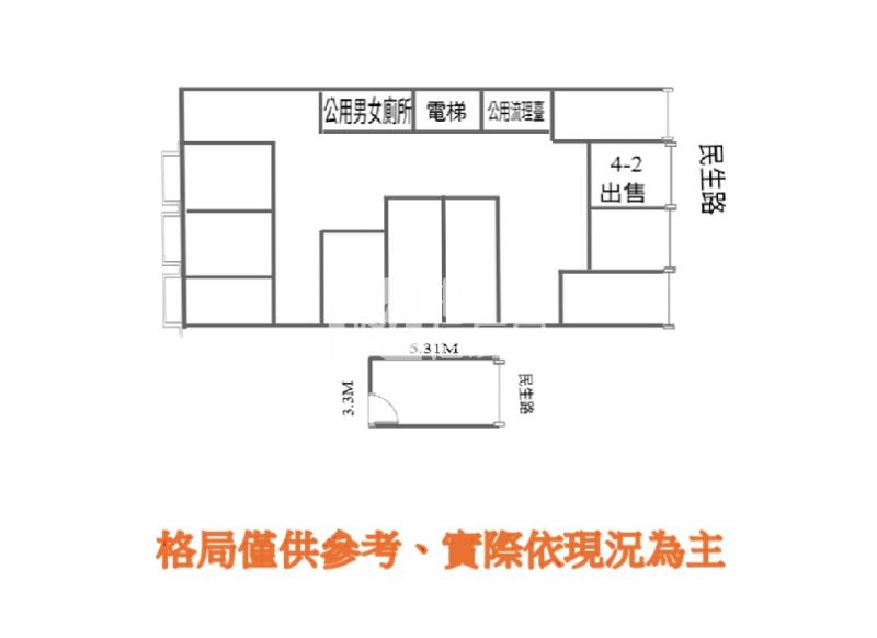 【神馬】新竹巨城民生路商務辦公室房屋室內格局與周邊環境