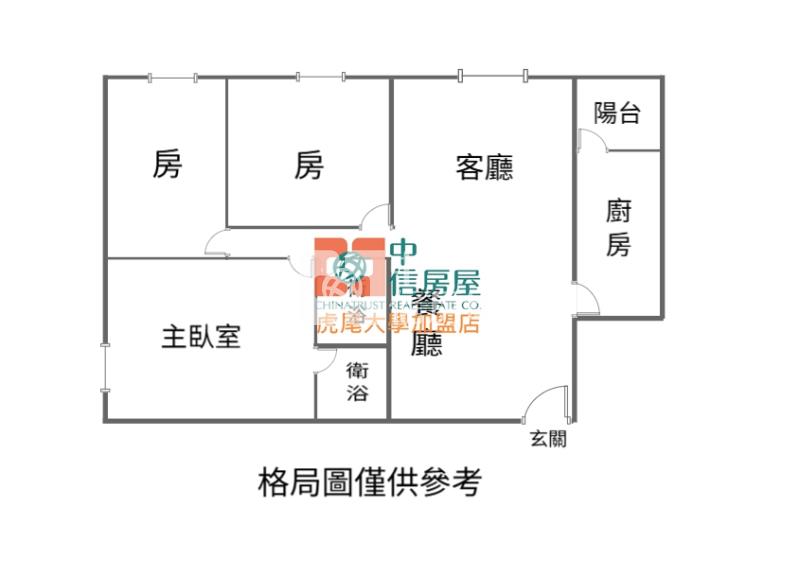 虎尾3房平車華廈房屋室內格局與周邊環境