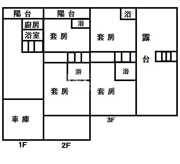 民雄頭橋大面寬車庫別墅房屋室內格局與周邊環境