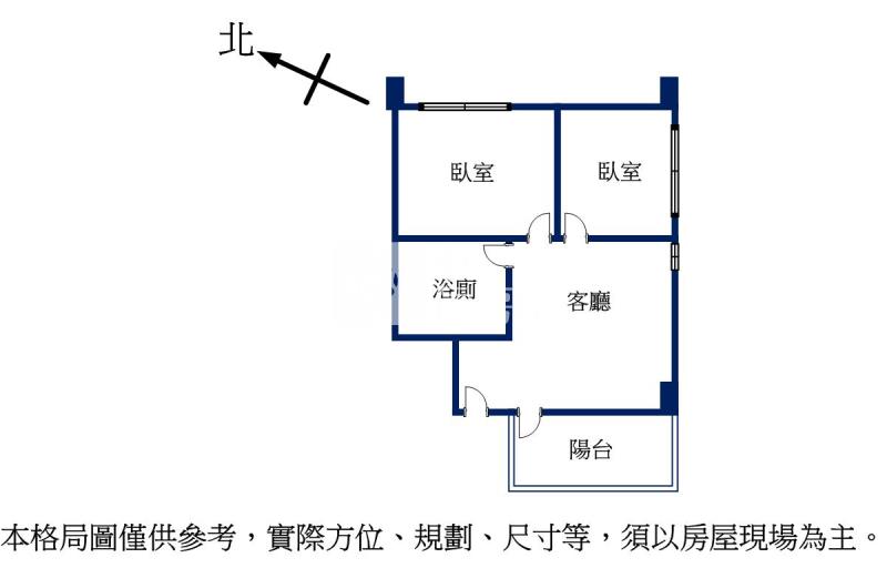 冬山河都心首選成家電梯兩房房屋室內格局與周邊環境