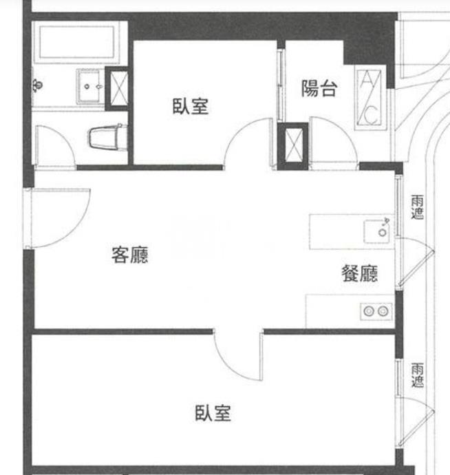 青埔高鐵前景觀2房+平車房屋室內格局與周邊環境