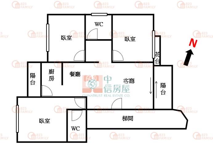 綠景天下三房平車高樓視野戶房屋室內格局與周邊環境