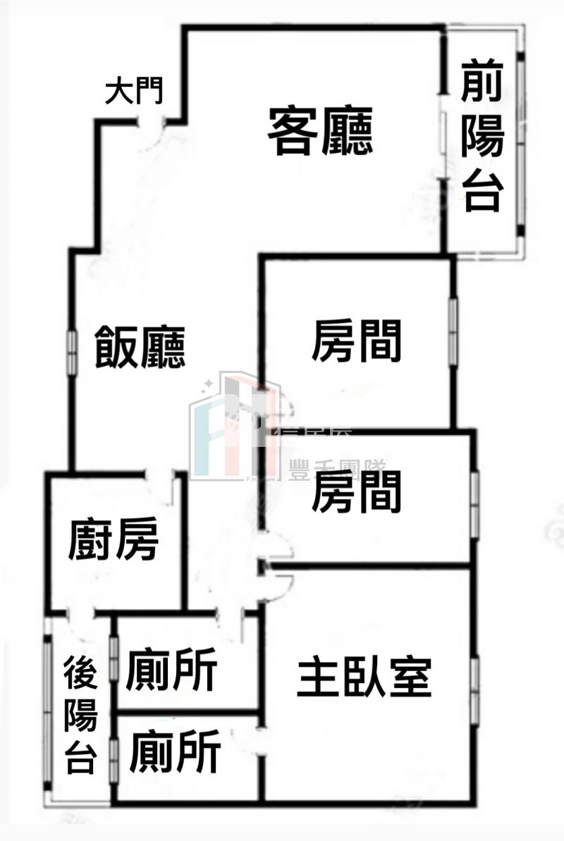 【豐禾】內壢後站莊敬路三房車房屋室內格局與周邊環境