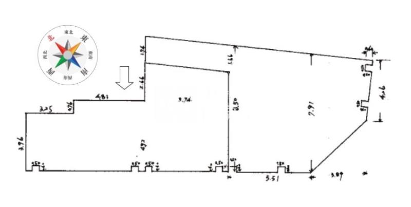 近櫻花捷運2樓角間大面寬店舖房屋室內格局與周邊環境