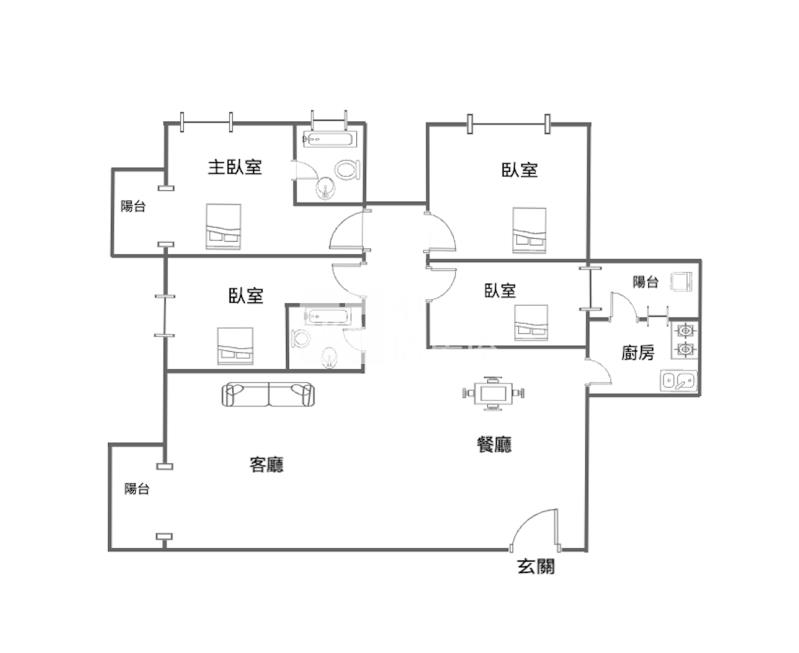 【神馬】楊梅交流道旁電梯4房車房屋室內格局與周邊環境