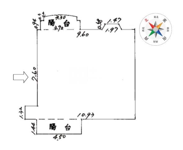 専任一中旁福聯新城3+1房美華廈房屋室內格局與周邊環境